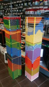 torri Gemelle fatte di Lego